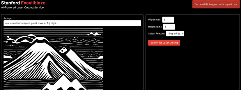 A website allowing you to laser-cut or engrave everything at Stanford.